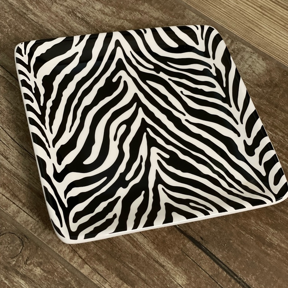 Pier 1 Imports Trinket Dish Zebra print